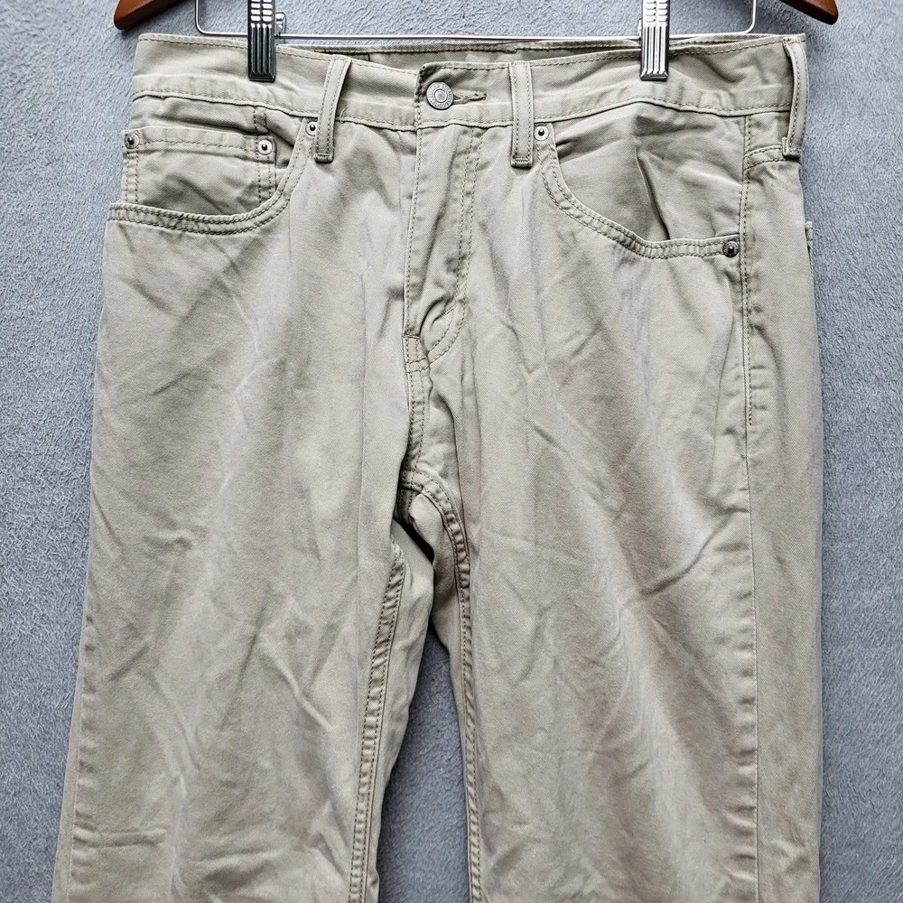 Levi's 559 Men Pants 31X32 Khaki Relaxed Straight Twill‎ 29